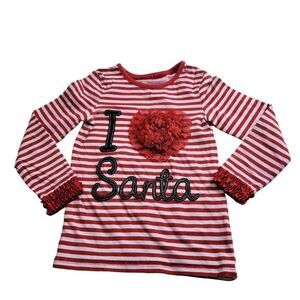 Copper Key Christmas I love Santa shirt xs